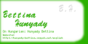 bettina hunyady business card